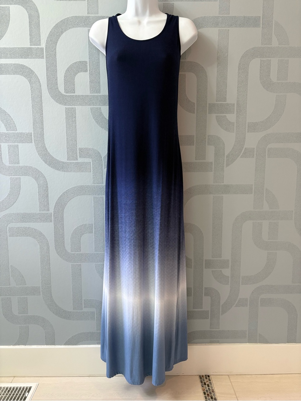 Ricki's Navy Ombre Maxi Dress with Crisscross Back